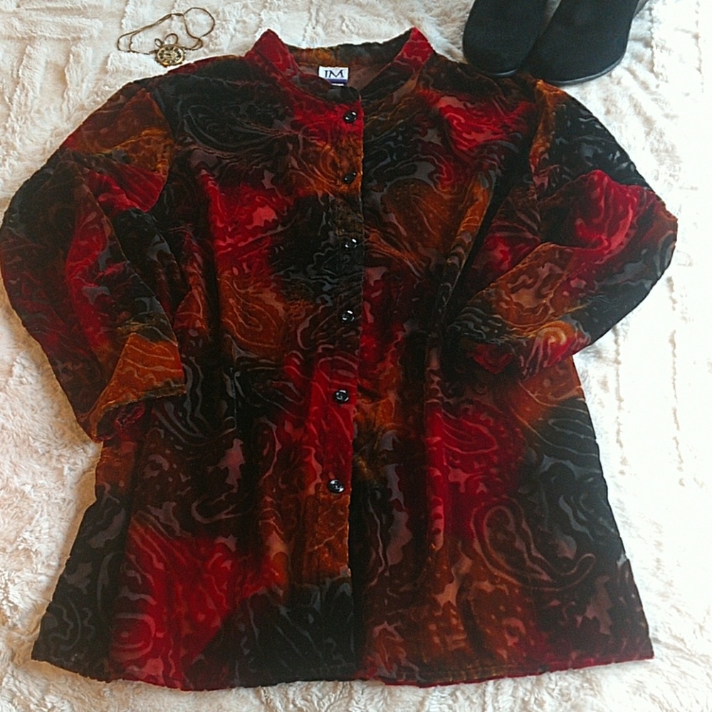 Gorgeous Paisley Burnout Top